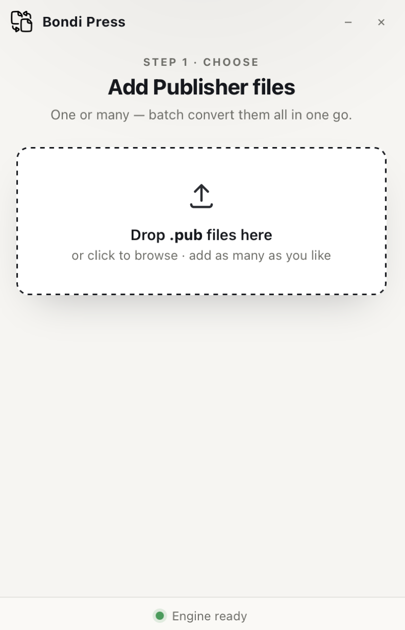 Dropzone highlighted while dragging files